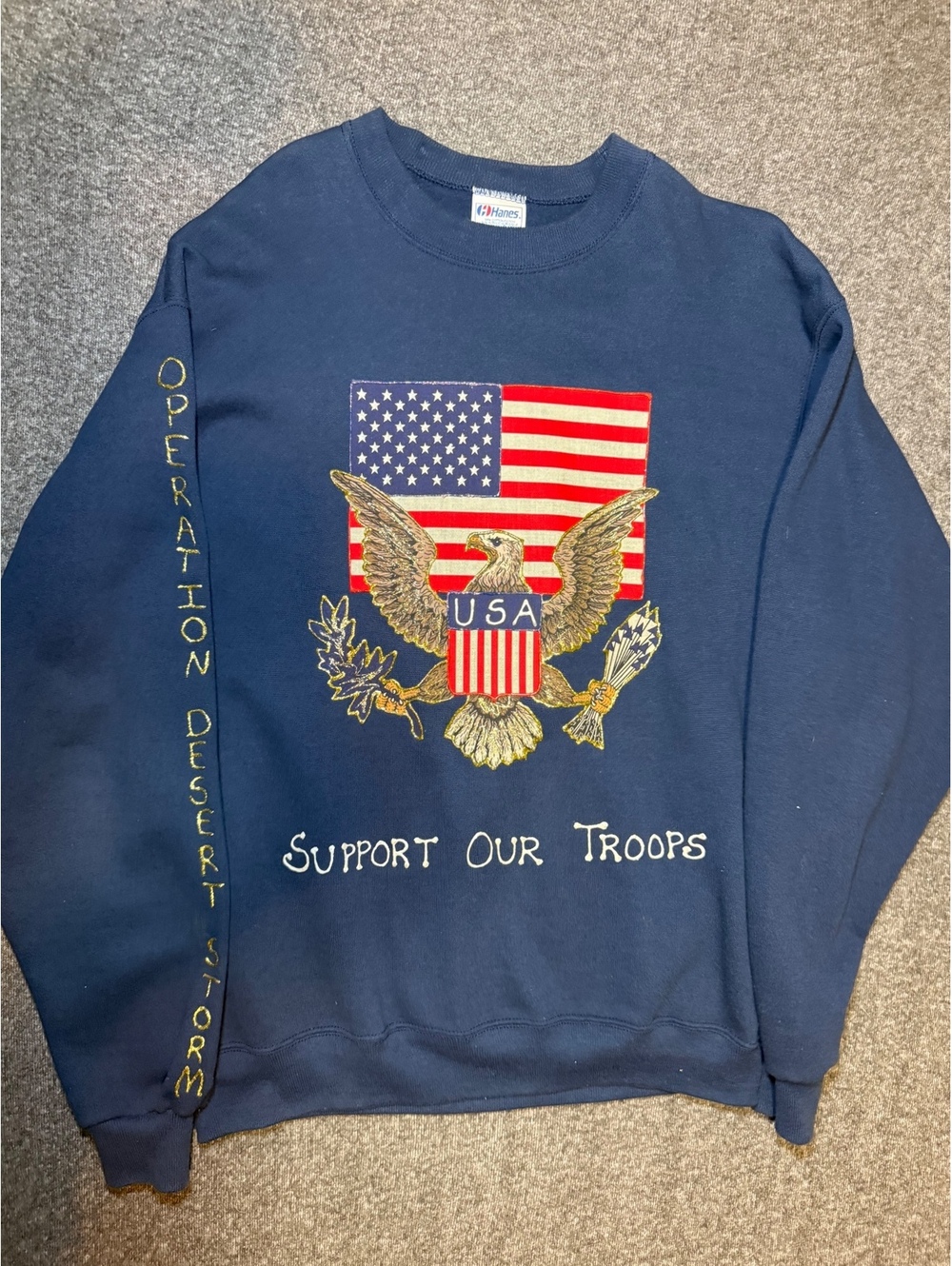 Vintage Hanes Support Our Troops